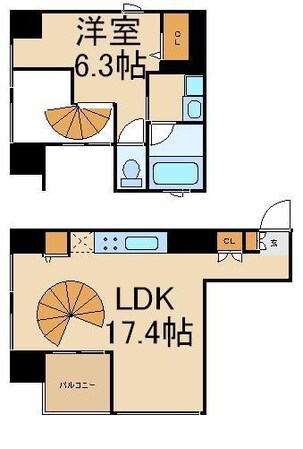 アーバンキューブ九段南の物件間取画像